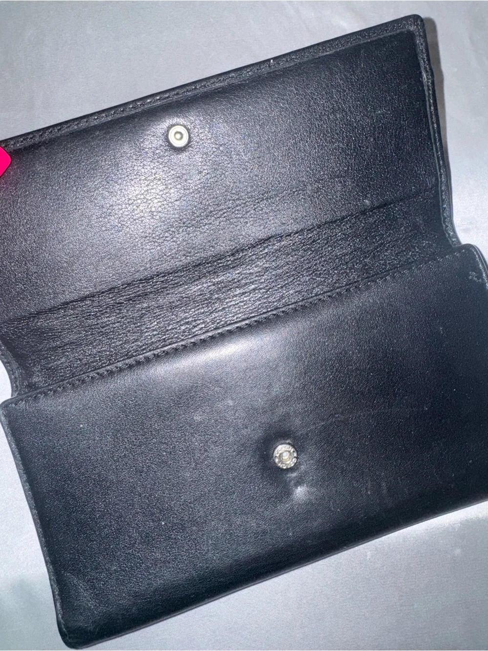 Coach Black Leather Continental Wallet